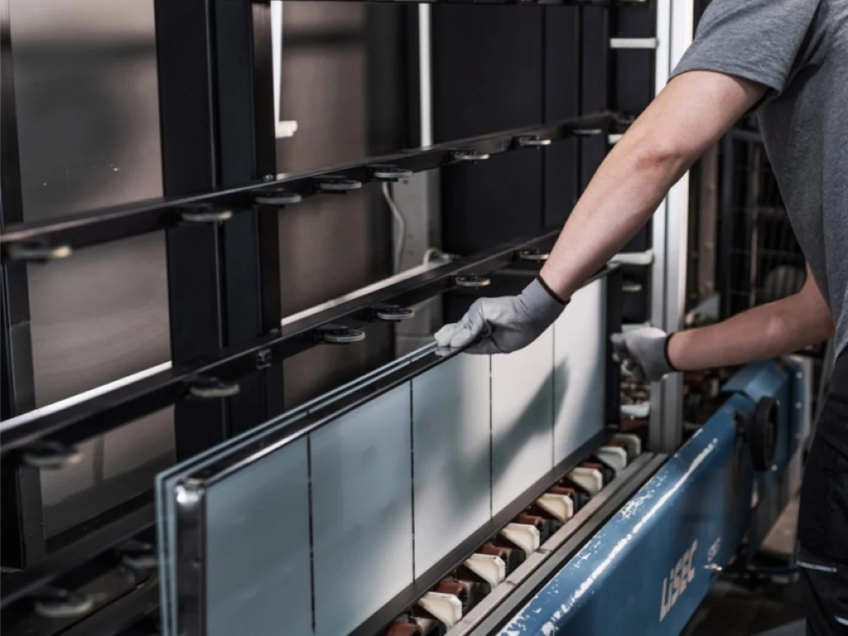 Sicherheitsglas VSG P4 für Haustüren – Verbundsicherheitsglas in der Produktion